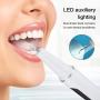 Electric Teeth Cleaner, Teeth Cleaner Set with 5 Cleaning Modes, 3 Replacement Heads, LED Light, USB Rechargeable, Ideal for Home, Outdoor, and Camping Use