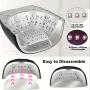 90w Wireless Rechargeable UV LED Nail Lamp 45 LED Beads Nail Machine Black