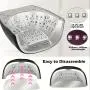 90w Wireless Rechargeable UV LED Nail Lamp 45 LED Beads Nail Machine Black