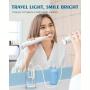 AGPTEK Professional Flossing Toothbrush, Electric Toothbrush with Water Flosser Combo, 5 Modes Teeth Cleaner, 5 Water Pressure Oral Irrigator, 16.91oz Water Tank for Home, Portable Tube for Travel