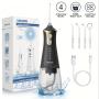 2024 New Cordless Water Flosser, 4 Cleaning Modes 300ML Tank DIY Mode USB Rechargeable, Dental Oral Irrigator For Home And Travel, Gum Care Tongue Cleaning Plaque Removal, Black/White, Compatible With Mouthwash Pulling Oil Cleansing