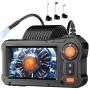 Endoscope Camera with Light - 4.3" LCD Screen Inspection Camera, Borescope with 8 Adjustable LED Lights, HD 1080P Endoscope Camera with 16.5ft Semi-Rigid Cord Gadgets for Men Endoscope Camera with Light - 4.3" LCD Screen Inspection Camera, Borescope with 8 Adjustable LED Lights, HD 1080P Endoscope Camera with 16.5ft Semi-Rigid Cord Gadgets for Men