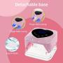 Rechargeable 72W Cordless Nail Lamp - Fast Drying, 5 Timer Settings, Touch Control & Auto Sensor - Ideal for Gel Nail Polish, Salon-Quality Nails at Home