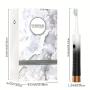 [Sonic Electric Toothbrush] 2pcs Sonic Electric Toothbrush - Adult with 16 Brush Heads, Long Battery Life, Fast Charging, 6 Cleaning Modes, Smart Time Reminder, Valentine's Day Gift