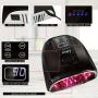90w Wireless Rechargeable UV LED Nail Lamp 45 LED Beads Nail Machine Black
