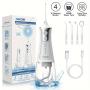 2024 New Cordless Water Flosser, 4 Cleaning Modes 300ML Tank DIY Mode USB Rechargeable, Dental Oral Irrigator For Home And Travel, Gum Care Tongue Cleaning Plaque Removal, Black/White, Compatible With Mouthwash Pulling Oil Cleansing