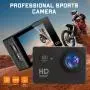 Caméra d'action Full HD 1080P - Écran LCD de 2 pouces et résolution 5MP - Objectif grand angle 170°, batterie rechargeable 900mAh - Idéale pour la plongée, le surf, le cyclisme et les aventures en plein air - Noir Caméra d'action Full HD 1080P - Écran LCD de 2 pouces et résolution 5MP - Objectif grand angle 170°, batterie rechargeable 900mAh - Idéale pour la plongée, le surf, le cyclisme et les aventures en plein air - Noir