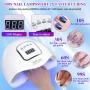 UV LED Gel Nail Lamp, Professional 150W UV Nail Light for Gel Polish Fast Curing, LED Nail Gel UV Nail Dryer for Salon Home