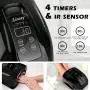 90w Wireless Rechargeable UV LED Nail Lamp 45 LED Beads Nail Machine Black