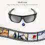 4K HD Camera Glasses, Video Smart Glasses, UHD Sports Camera, Body Camera, Cycling Recorder Camera, 2-hour Video Recording Time, Bike Surveillance Video Recorder Action Cam Glasses, Motorcycle, Car, Fishing, With 64GB Storage Card.Black