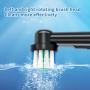 2 Pack Adult Electric Toothbrush Small Round Head Swivel Clean Rechargeable Electric Toothbrush with 8 Replacement Toothbrush Heads
