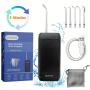 Nettoyant Interdentaire Portable, Irrigateur Oral Sans Fil Avec Réservoir d'Eau de 140 ml, 3 Modes et 5 Buses, Irrigateur Oral Waterproof avec Sac de Voyage pour Maison et Voyages, Cadeau Idéal Nettoyant Interdentaire Portable, Irrigateur Oral Sans Fil Avec Réservoir d'Eau de 140 ml, 3 Modes et 5 Buses, Irrigateur Oral Waterproof avec Sac de Voyage pour Maison et Voyages, Cadeau Idéal
