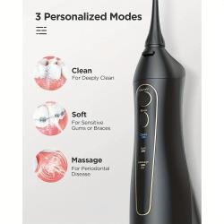 Fairywill Water Flosser And Electric Toothbrush Combo For Braces Bridges Care, Black
