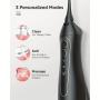 Fairywill Water Flosser And Electric Toothbrush Combo For Braces Bridges Care, Black