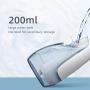 [Electric Toothbrush Water Floss Combo] 8 Brush Heads Rechargeable Electric Toothbrush - Water Floss Combination Kit with 5 Nozzles, Oral Doucher, White Home Kit