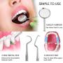 Rechargeable Dental Calculus Remover Kit with LED Light - 4 Cleaning Modes, 3 Replaceable Heads, USB Powered, Hypoallergenic, Ideal for Holiday Gifting, Dental Cleaning Tools, Valentines Day Gifts