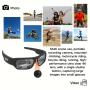 4K HD Camera Glasses, Video Smart Glasses, UHD Sports Camera, Body Camera, Cycling Recorder Camera, 2-hour Video Recording Time, Bike Surveillance Video Recorder Action Cam Glasses, Motorcycle, Car, Fishing, With 64GB Storage Card.Black