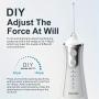 2024 New Cordless Water Flosser, 4 Cleaning Modes 300ML Tank DIY Mode USB Rechargeable, Dental Oral Irrigator For Home And Travel, Gum Care Tongue Cleaning Plaque Removal, Black/White, Compatible With Mouthwash Pulling Oil Cleansing