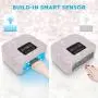 Sparkly Cordless UV Nail Lamp for Gel Nails – Rechargeable LED Nail Dryer with 4 Timer Modes, Salon-Quality Light Relax, Anti-UV Gloves Included, Perfect for DIY Manicures at Home