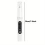 Electric Teeth Cleaner, Teeth Cleaner Set with 5 Cleaning Modes, 3 Replacement Heads, LED Light, USB Rechargeable, Ideal for Home, Outdoor, and Camping Use