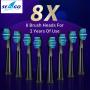 Seago Water Flosser with Rechargeable Electric Toothbrush Adults Sonic Tooth Brush 8 Pieces Brush Heads Oral Dental Irrigator 5 Nozzle Tips White Black Home Gift