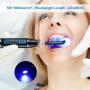 Cordless dental LED curing light features constant high light output for fast and smooth resin material curing including composites and sealants.