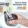 2024 New Cordless Water Flosser, 4 Cleaning Modes 300ML Tank DIY Mode USB Rechargeable, Dental Oral Irrigator For Home And Travel, Gum Care Tongue Cleaning Plaque Removal, Black/White, Compatible With Mouthwash Pulling Oil Cleansing