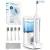 White electric toothbrush + water flosser - 3 modes