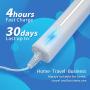 [Electric Toothbrush Water Floss Combo] 8 Brush Heads Rechargeable Electric Toothbrush - Water Floss Combination Kit with 5 Nozzles, Oral Doucher, White Home Kit