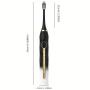 Acoustic Electric Toothbrush USB Rechargeable Couple Rechargeable Metal Shaft Adult Man And Woman Rechargeable Toothbrush Intelligent Timer 10 Replaceable Toothbrush Heads 5 Colors A Toothbrush Base A Portable Case