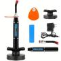 Cordless dental LED curing light features constant high light output for fast and smooth resin material curing including composites and sealants.