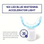 LED Teeth Whitening Light, Silicone Tray, USB Rechargeable, 200mAh Lithium Battery, Oral Care Tool for Teeth Brightening, Comfort Fit Design, No Alcohol