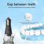 2024 New Cordless Water Flosser, 4 Cleaning Modes 300ML Tank DIY Mode USB Rechargeable, Dental Oral Irrigator For Home And Travel, Gum Care Tongue Cleaning Plaque Removal, Black/White, Compatible With Mouthwash Pulling Oil Cleansing