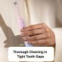 Sonic Electric Toothbrush With USB Charging, Couples With Replaceable Head Metal Shaft Electric Toothbrush For Adults, Men And Women, Smart Timer And 5 Replacement Brush Heads