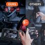 Endoscope Camera with Light, Borescope Camera with 4.3" IPS Screen, 1080P HD with 8 LED Lights, 16.4ft Semi-Rigid Cord Bore Scope, Endoscope for Sewer, Tools for Men (Black)