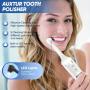 AUXTUR Tooth Polisher, Rechargeable Tooth Whitening Kit For Teeth Cleaning And Whitening, 2 Set Replacement Polishing Brush Heads(12pcs), 5 Speed Modes, Room Decor, Best Gift For Mother'S Day & Father'S Day, Gifts For Him/Her/Husband/Boyfriend