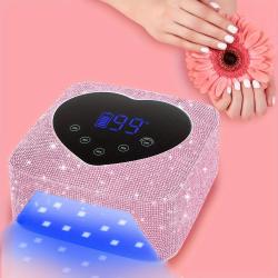 Rechargeable 72W Cordless Nail Lamp - Fast Drying, 5 Timer Settings, Touch Control & Auto Sensor - Ideal for Gel Nail Polish, Salon-Quality Nails at Home