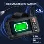 Endoscope Camera with Light, Borescope Camera with 4.3" IPS Screen, 1080P HD with 8 LED Lights, 16.4ft Semi-Rigid Cord Bore Scope, Endoscope for Sewer, Tools for Men (Black)