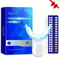 LED Teeth Whitening Light, Silicone Tray, USB Rechargeable, 200mAh Lithium Battery, Oral Care Tool for Teeth Brightening, Comfort Fit Design, No Alcohol