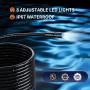 Endoscope Camera with Light, Borescope Camera with 4.3" IPS Screen, 1080P HD with 8 LED Lights, 16.4ft Semi-Rigid Cord Bore Scope, Endoscope for Sewer, Tools for Men (Black)