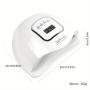 UV LED Gel Nail Lamp, Professional 150W UV Nail Light for Gel Polish Fast Curing, LED Nail Gel UV Nail Dryer for Salon Home