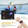4K Action Camera, with 32G Memory Card, Pre-recording WiFi Camera 170° Remote Control Sports Cameras with Helmet Mount Accessories Kits, for Suitable for Beginners to Take Photos And Record Videos, Christmas, Festival, New Year's Gift