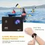 4K Action Camera, with 32G Memory Card, Pre-recording WiFi Camera 170° Remote Control Sports Cameras with Helmet Mount Accessories Kits, for Suitable for Beginners to Take Photos And Record Videos, Christmas, Festival, New Year's Gift
