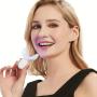 LED Teeth Whitening Light, Silicone Tray, USB Rechargeable, 200mAh Lithium Battery, Oral Care Tool for Teeth Brightening, Comfort Fit Design, No Alcohol