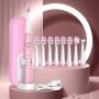 Deep Cleaning Teeth, Smart Adult Electric Toothbrush with 8 Brush Heads, Soundwave technology Cleaning Action at 40,000 Vibrations per Minute, 5 Cleaning Modes, Rechargeable Battery for Up to 4 Hours Use, Perfect Gift for Loved Ones, Friends, and Partners
