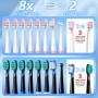 Deep Cleaning Teeth, Smart Adult Electric Toothbrush with 8 Brush Heads, Soundwave technology Cleaning Action at 40,000 Vibrations per Minute, 5 Cleaning Modes, Rechargeable Battery for Up to 4 Hours Use, Perfect Gift for Loved Ones, Friends, and Partners