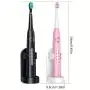 Nettoyage en Profondeur des Dents, Brosse à Dents Électrique Intelligente pour Adultes avec 8 Têtes de Brosse, Technologie Ondes Sonores pour un Action de Nettoyage à 40 000 Vibrations par Minute, 5 Modes de Nettoyage, Batterie Rechargeable pour Jusqu'à 4 Nettoyage en Profondeur des Dents, Brosse à Dents Électrique Intelligente pour Adultes avec 8 Têtes de Brosse, Technologie Ondes Sonores pour un Action de Nettoyage à 40 000 Vibrations par Minute, 5 Modes de Nettoyage, Batterie Rechargeable pour Jusqu'à 4