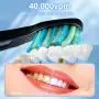 Nettoyage en Profondeur des Dents, Brosse à Dents Électrique Intelligente pour Adultes avec 8 Têtes de Brosse, Technologie Ondes Sonores pour un Action de Nettoyage à 40 000 Vibrations par Minute, 5 Modes de Nettoyage, Batterie Rechargeable pour Jusqu'à 4 Nettoyage en Profondeur des Dents, Brosse à Dents Électrique Intelligente pour Adultes avec 8 Têtes de Brosse, Technologie Ondes Sonores pour un Action de Nettoyage à 40 000 Vibrations par Minute, 5 Modes de Nettoyage, Batterie Rechargeable pour Jusqu'à 4
