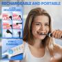 AUXTUR Tooth Polisher, Rechargeable Tooth Whitening Kit For Teeth Cleaning And Whitening, 2 Set Replacement Polishing Brush Heads(12pcs), 5 Speed Modes, Room Decor, Best Gift For Mother'S Day & Father'S Day, Gifts For Him/Her/Husband/Boyfriend