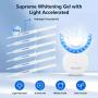 Fairywill Teeth Whitening Kit LED Light W/22%, Teeth Whitening Light with 6 Carbamide Peroxide Teeth Whitening Gel for Sensitive Teeth, Easy to Use